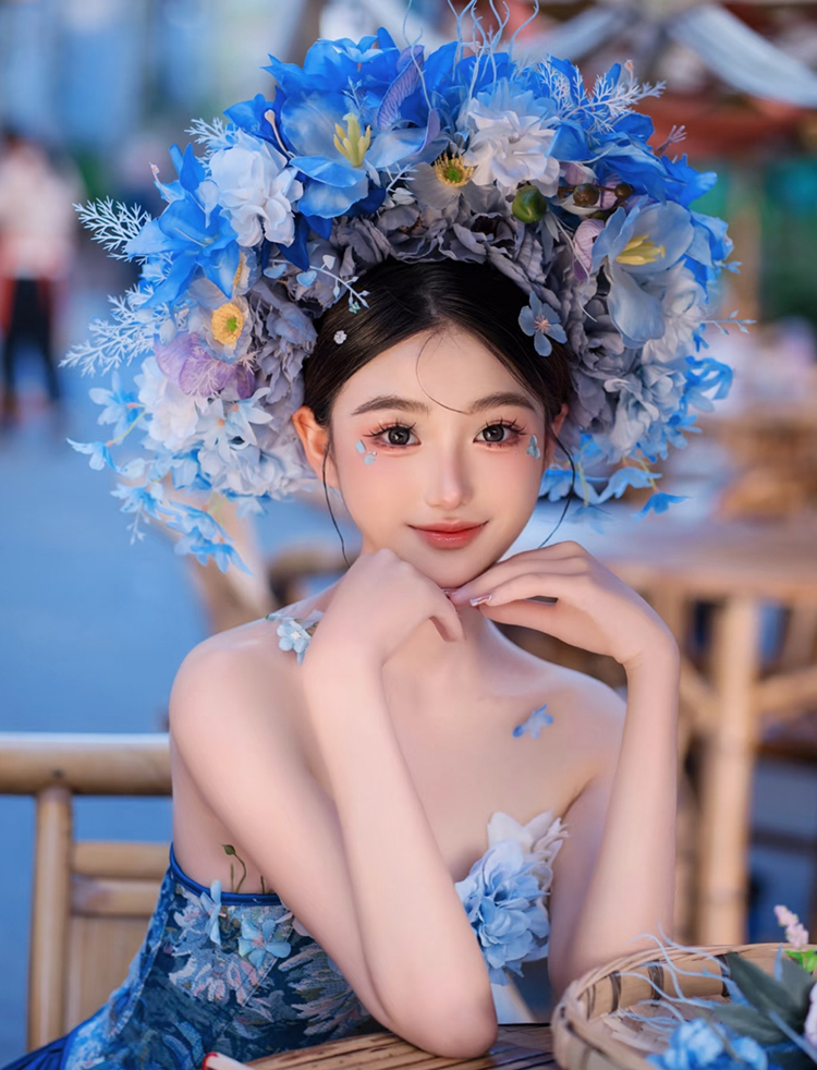 簪花汉服